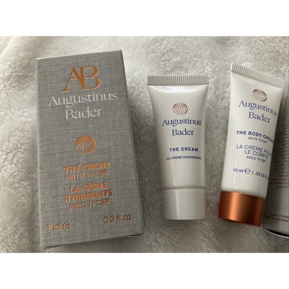 Augustinus Bader Lot 2: The CREAM Face + BODY W/TFC8 ~10ml / 0.33 oz each NIB - Picture 2 of 7